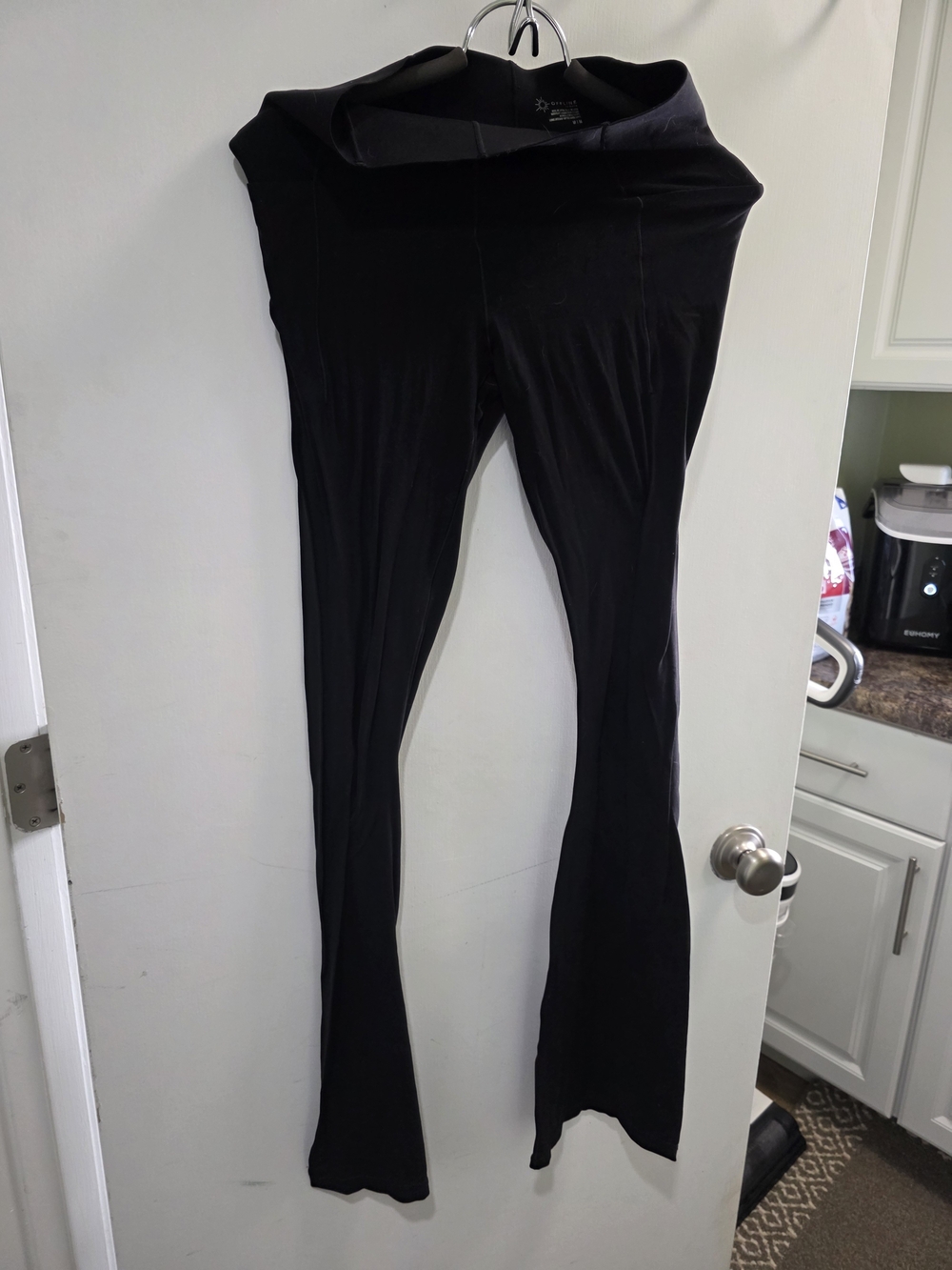 Black Stretch Flared Leggings